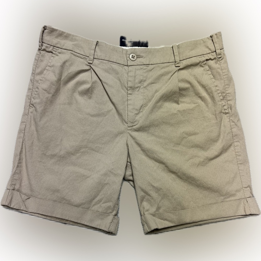 Abercrombie & Fitch Beige Flat Front Shorts